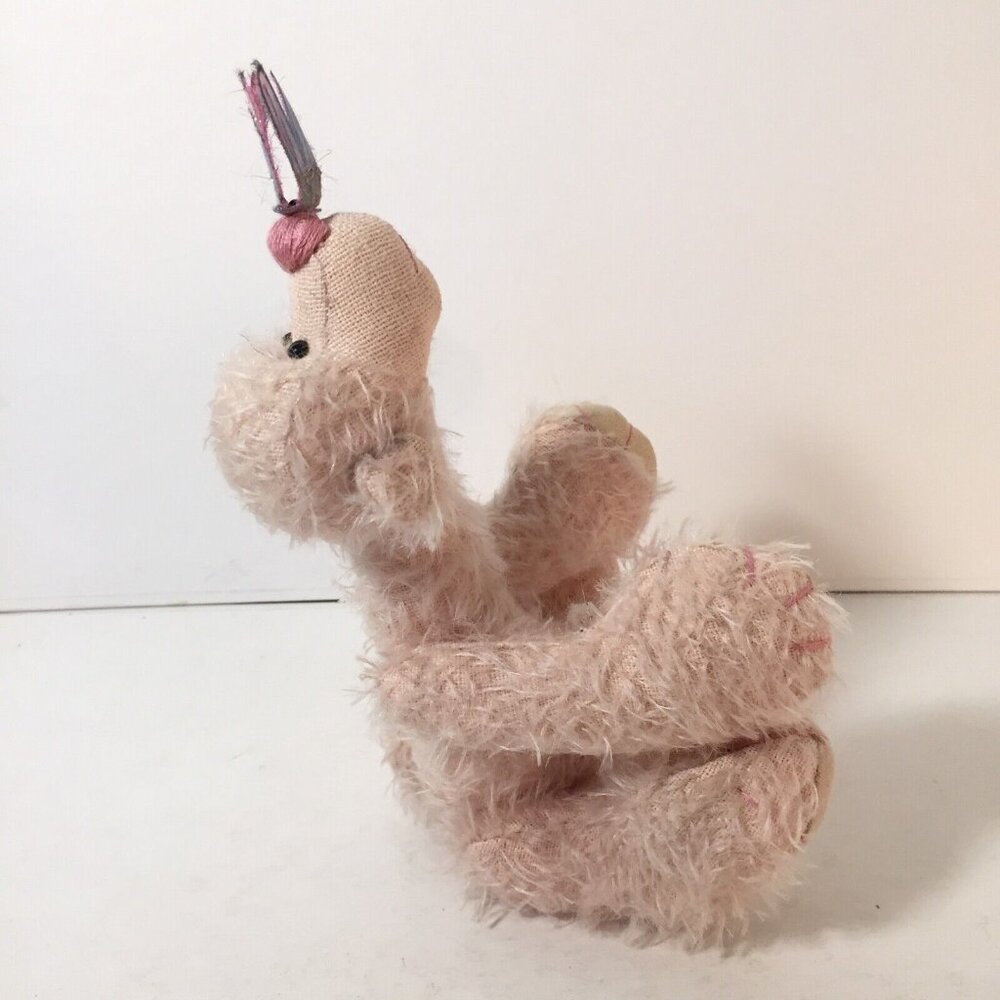 Pink Teddy Bear With Dragonfly Jointed Artisan Shane Elliott Bear Guy Plush